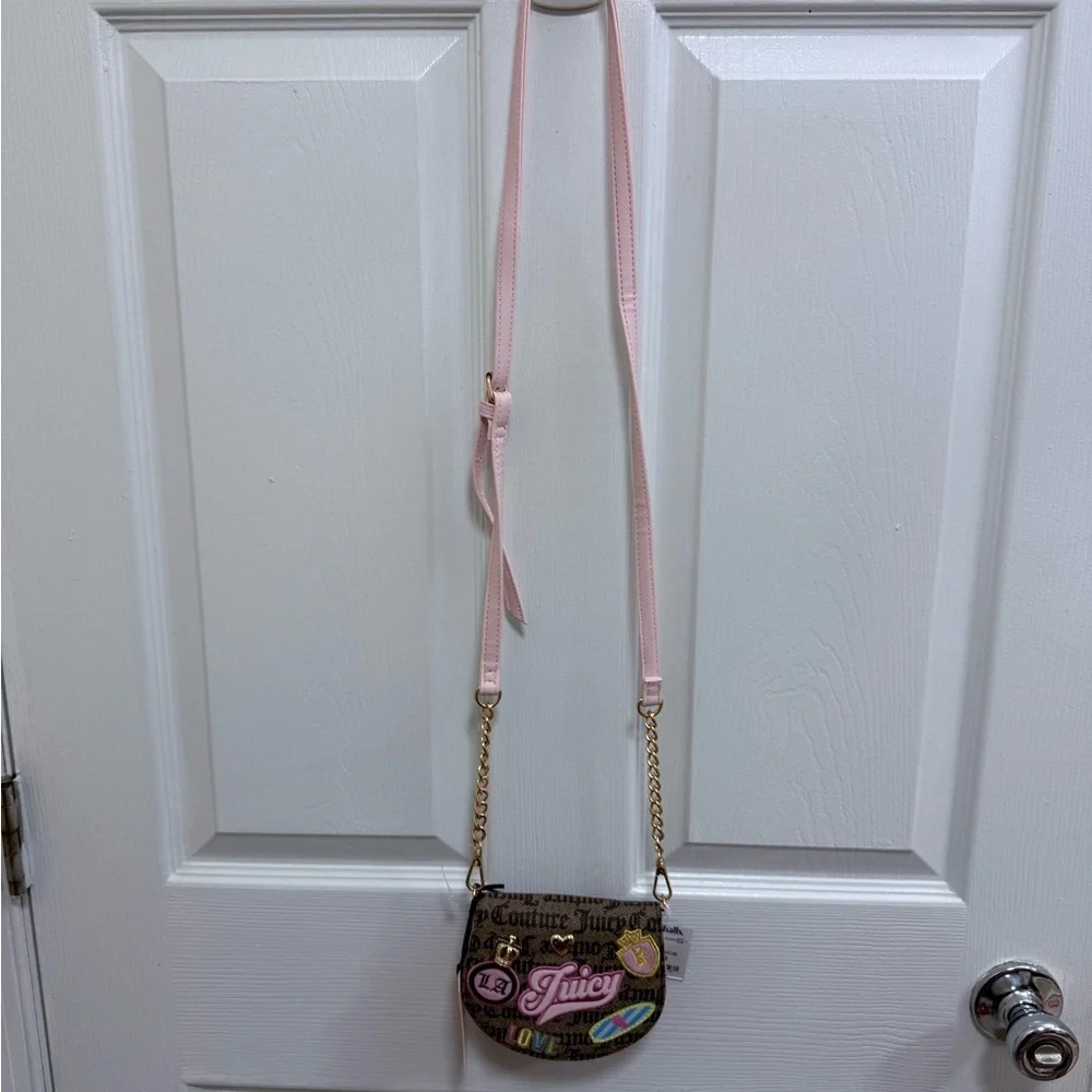 NWT Juicy Couture Juicy Run the World Mini Rounded Flap Bifold in Taupe/Brown